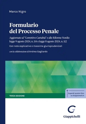 Formulario Processo Penale 3ed. fronte