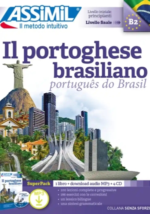 Il Portoghese Brasiliano. Con Audio In Download E 4cd fronte