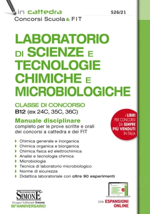 526/21 Laboratorio Di Scienze E Tecnolo Chimiche E Microb Classi Concorso B12 (ex 24c, 35c, 36c). fronte