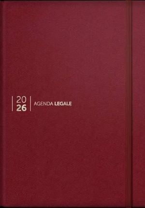 Agenda Legale - Leather Rossa fronte