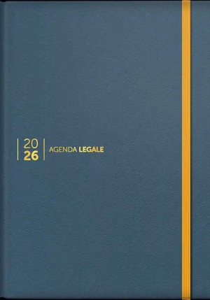 Agenda Legale 2026 Leather Lavagna fronte