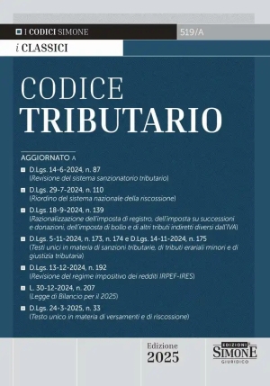 Codice Tributario 2025 fronte