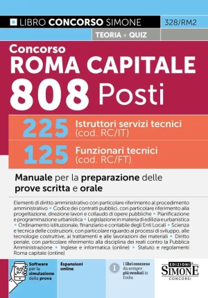 808 Posti - Istruttori Servizi Tecnici - Roma Capitale - Manuale fronte