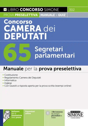 65 Segretari Parlamentari Cam.deputati fronte