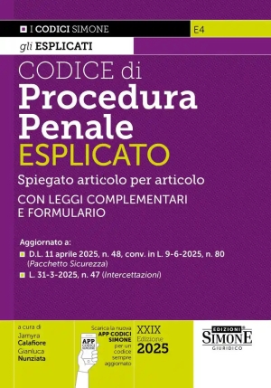 Codice Procedura Penale Esplicato 2025 fronte