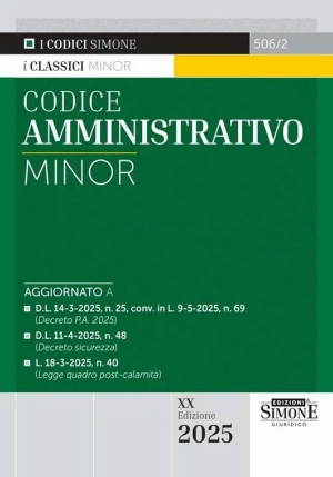 Codice Amministrativo Minor 20ed.2025 fronte