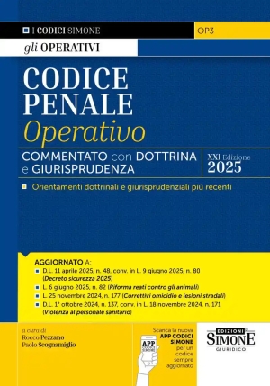 Codice Penale Operativo 21ed.2025 fronte