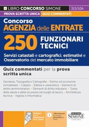 250 Funzionari Tecnici Ag.entrate Quiz fronte