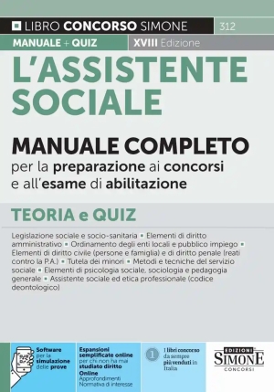 Assistente Sociale - Manuale Completo fronte