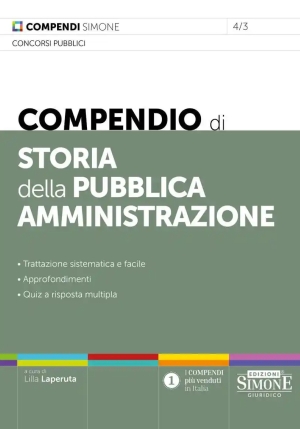 Compendio Storia Pubblica Amm.ne 4ed. fronte