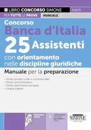 25 Assistenti Banca Italia Disc.giurid. fronte