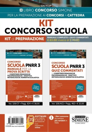 Kit 2v - Concorso Scuola Pnrr3 - Manuale + Quiz fronte