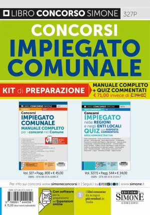 Kit Impiegato Comunale 2026 2vol. fronte