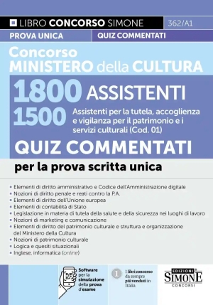 1800 Assistenti Mic - Quiz Commentati Prova Scritta fronte