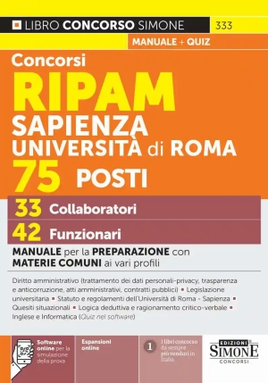 75 Posti Ripam Univ. Sapienza 2026 fronte