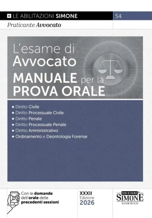 Esame Avvocato Manuale Prova Orale 32ed. fronte