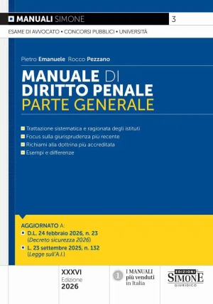Manuale Diritto Penale P.generale 36ed. fronte