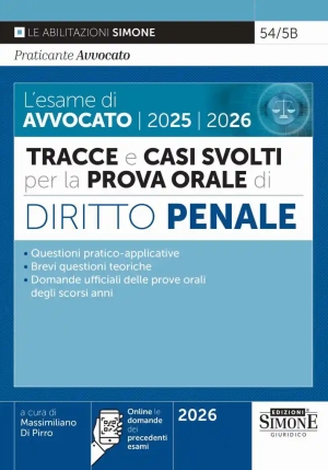 Esame Avvocato Orale Penale 202526 8ed. fronte
