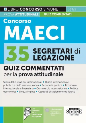 35 Segretari Legazione Quiz Maeci 2026 fronte
