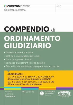 Compendio Ordinamento Giudiziario 7ed. fronte