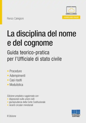 Disciplina Del Nome E Cognome 2ed. fronte