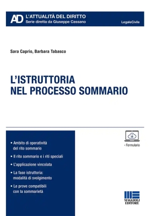 Istruttoria Processo Sommario fronte