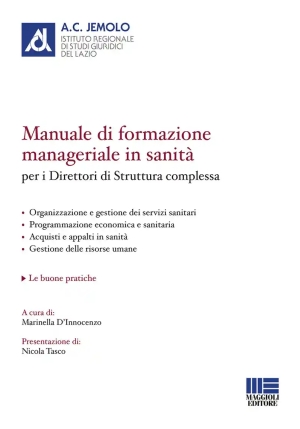 Manuale Formazione Manageriale In Sanit? fronte