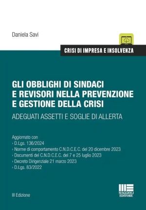 Obblighi Sindaci Revisori Prev.crisi 3ed fronte