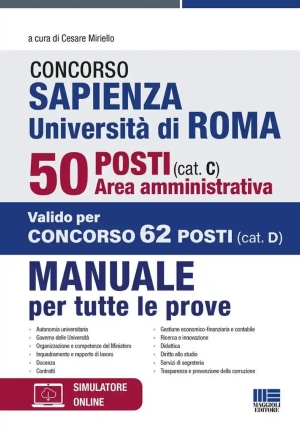 50 Sapienza Area Amm.va Cat C Manuale fronte