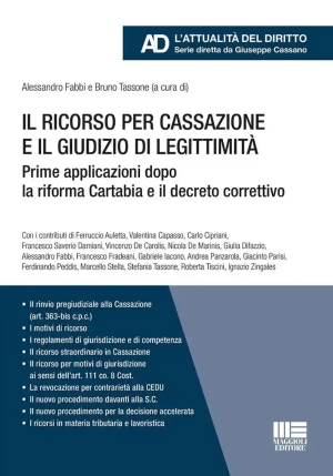 Ricorso Cassazione Giudizio Legittimita' fronte