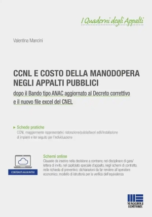 Ccnl E Costo Manodopera Appalti Pubblici fronte