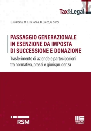Passaggio Generazionale In Esenzione fronte