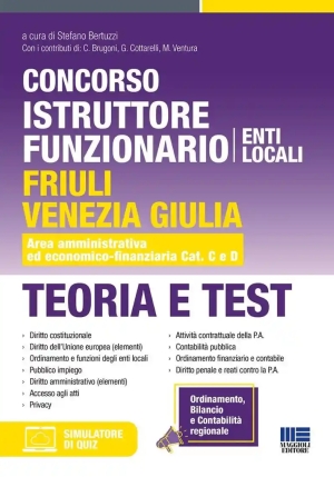 Concorso Istruttore Funzionario Enti Locali - Friuli Venezia Giulia C D fronte