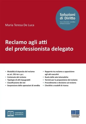 Reclamo Agli Atti Del Professionista Delegato fronte