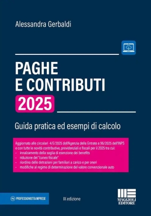 Paghe E Contributi 2025 fronte