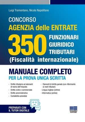 350 Funzionari Giuridici - Agenzia Entrate - Teoria + Quiz fronte