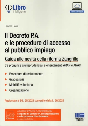 Decreto P.a. E Le Procedure Di Accesso Al Pubblico Impiego fronte