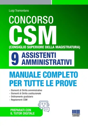 9 Assistenti Amm.vi Csm 2025 Manuale fronte