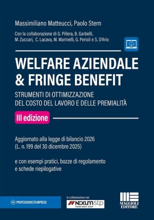 Welfare Aziendale Fringe Benefit 3ed. fronte