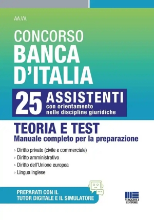 25 Assistenti Banca Italia Disc.giurid. fronte