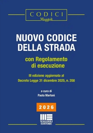 Nuovo Codice Della Strada 2026 3ed.esec. fronte