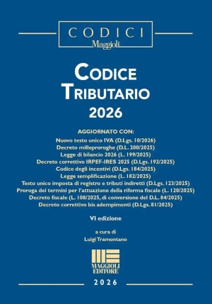 Codice Tributario 2026 fronte