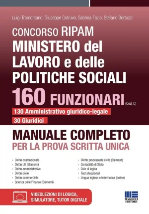 160 Funzionari Min.lavoro 13030 Manuale fronte