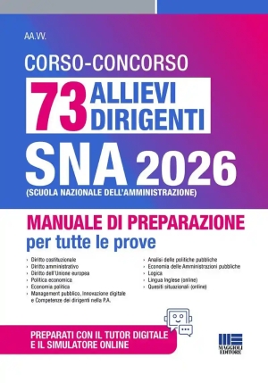 73 Allievi Dirigenti Sna 2026 Manuale fronte
