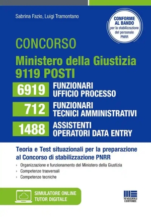 9119 Posti Ministero Giustizia 2026 fronte