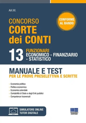 13 Funzionari Economici - Corte Dei Conti - Manuale fronte
