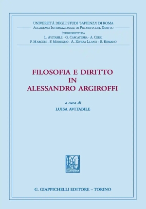 Filosofia E Diritto In Al. fronte