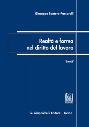 Realta' Forma Diritto Lavoro fronte