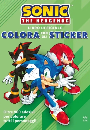Sonic The Hedgehog. Colora Con Gli Sticker fronte