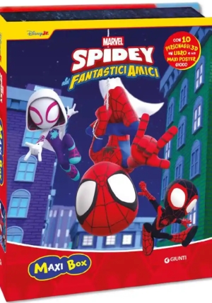 Spidey. Maxi Box. Ediz. A Colori. Con 10 Personaggi 3d. Con Poster Gioco fronte